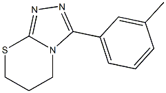 3-(3-methylphenyl)-6,7-dihydro-5H-[1,2,4]triazolo[3,4-b][1,3]thiazine Struktur