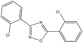 3,5-bis(2-chlorophenyl)-1,2,4-oxadiazole Struktur