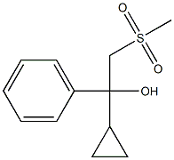 1-cyclopropyl-2-(methylsulfonyl)-1-phenylethanol Struktur