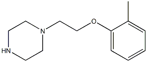 2-methylphenyl 2-(1-piperazinyl)ethyl ether Struktur