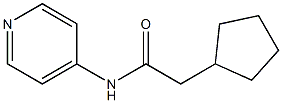 2-cyclopentyl-N-(4-pyridinyl)acetamide Struktur