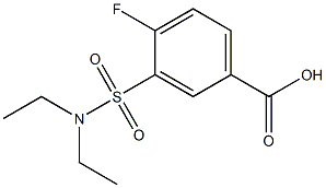 3-[(diethylamino)sulfonyl]-4-fluorobenzoic acid Struktur