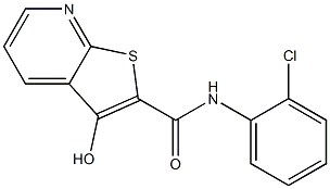 N-(2-chlorophenyl)-3-hydroxythieno[2,3-b]pyridine-2-carboxamide Struktur