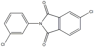 5-chloro-2-(3-chlorophenyl)-1H-isoindole-1,3(2H)-dione Struktur