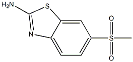 6-(methylsulfonyl)-1,3-benzothiazol-2-ylamine Struktur