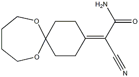 2-cyano-2-(7,12-dioxaspiro[5.6]dodec-3-ylidene)acetamide Struktur