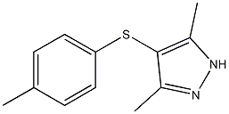 3,5-dimethyl-1H-pyrazol-4-yl 4-methylphenyl sulfide Struktur