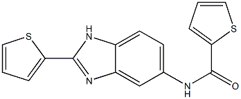 N-[2-(2-thienyl)-1H-benzimidazol-5-yl]-2-thiophenecarboxamide Struktur