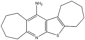 1,2,3,4,5,8,9,10,11,12-decahydrocyclohepta[b]cyclohepta[4,5]thieno[3,2-e]pyridin-13-ylamine Struktur