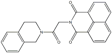 2-[2-(3,4-dihydro-2(1H)-isoquinolinyl)-2-oxoethyl]-1H-benzo[de]isoquinoline-1,3(2H)-dione Struktur