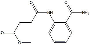 methyl 4-[2-(aminocarbonyl)anilino]-4-oxobutanoate Struktur