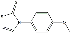 3-(4-methoxyphenyl)-1,3-thiazole-2(3H)-thione Struktur