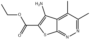 ethyl 5-amino-3,4-dimethylthieno[2,3-c]pyridazine-6-carboxylate Struktur