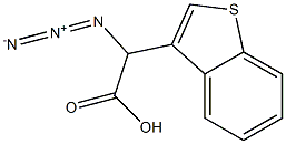 azido(1-benzothien-3-yl)acetic acid Struktur