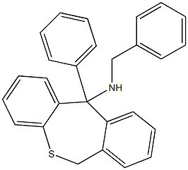 N-benzyl-N-(11-phenyl-6,11-dihydrodibenzo[b,e]thiepin-11-yl)amine Struktur