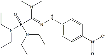 bis(diethylamino)-N'-{4-nitrophenyl}-N,N-dimethylphosphinecarbohydrazonamide oxide Struktur