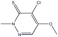 4-chloro-5-methoxy-2-methyl-3(2H)-pyridazinethione Struktur