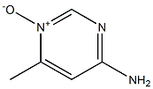 6-methyl-4-pyrimidinamine 1-oxide Struktur