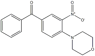 [3-nitro-4-(4-morpholinyl)phenyl](phenyl)methanone Struktur