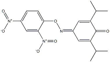 2,6-diisopropylbenzo-1,4-quinone 4-(O-{2,4-bisnitrophenyl}oxime) Struktur