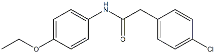 2-(4-chlorophenyl)-N-(4-ethoxyphenyl)acetamide Struktur