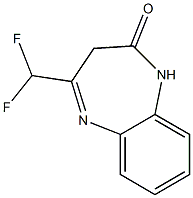 4-(difluoromethyl)-1,3-dihydro-2H-1,5-benzodiazepin-2-one Struktur