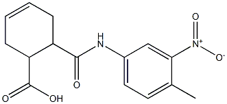 6-({3-nitro-4-methylanilino}carbonyl)-3-cyclohexene-1-carboxylic acid Struktur