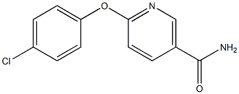 6-(4-chlorophenoxy)nicotinamide Struktur