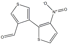 3'-formyl-3-nitro-2,4'-bithiophene Struktur