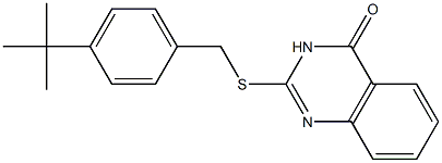 2-[(4-tert-butylbenzyl)sulfanyl]-4(3H)-quinazolinone Struktur