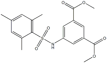 dimethyl 5-[(mesitylsulfonyl)amino]isophthalate Struktur