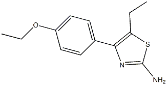 4-(4-ethoxyphenyl)-5-ethyl-1,3-thiazol-2-ylamine Struktur