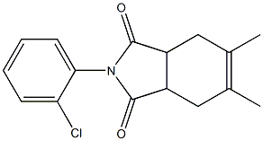 2-(2-chlorophenyl)-5,6-dimethyl-3a,4,7,7a-tetrahydro-1H-isoindole-1,3(2H)-dione Struktur