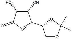 5,6-O-isopropylidene gulonic acid gamma-lactone Struktur