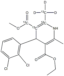 Felodipine-13C4-d3 Struktur