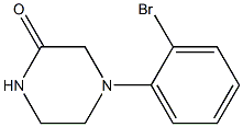 4-(2-bromophenyl)piperazin-2-one Struktur