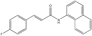 (E)-3-(4-fluorophenyl)-N-(1-naphthyl)-2-propenamide Struktur