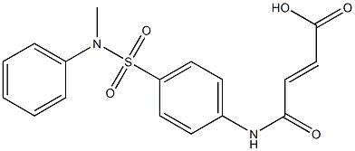 (E)-4-{4-[(methylanilino)sulfonyl]anilino}-4-oxo-2-butenoic acid Struktur