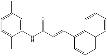 (E)-N-(2,5-dimethylphenyl)-3-(1-naphthyl)-2-propenamide Struktur