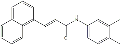 (E)-N-(3,4-dimethylphenyl)-3-(1-naphthyl)-2-propenamide Struktur