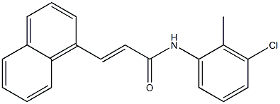 (E)-N-(3-chloro-2-methylphenyl)-3-(1-naphthyl)-2-propenamide Struktur