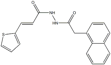 (E)-N'-[2-(1-naphthyl)acetyl]-3-(2-thienyl)-2-propenohydrazide Struktur