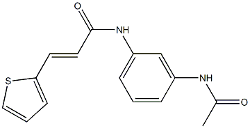 (E)-N-[3-(acetylamino)phenyl]-3-(2-thienyl)-2-propenamide Struktur