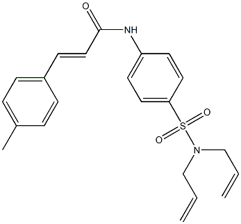 (E)-N-{4-[(diallylamino)sulfonyl]phenyl}-3-(4-methylphenyl)-2-propenamide Struktur