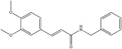 (E)-N-benzyl-3-(3,4-dimethoxyphenyl)-2-propenamide Struktur