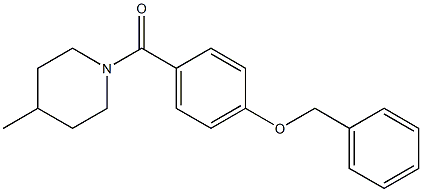 [4-(benzyloxy)phenyl](4-methyl-1-piperidinyl)methanone Struktur