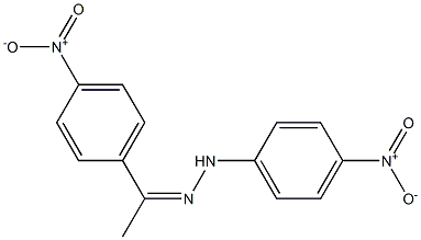 1-(4-nitrophenyl)-1-ethanone N-(4-nitrophenyl)hydrazone Struktur