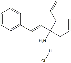 1-allyl-1-[(E)-2-phenylvinyl]but-3-enylamine hydrochloride Struktur