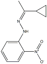 1-cyclopropyl-1-ethanone N-(2-nitrophenyl)hydrazone Struktur