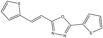 2-(2-thienyl)-5-[(E)-2-(2-thienyl)ethenyl]-1,3,4-oxadiazole Struktur